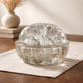Ancien pique fleur forme boule en verre
