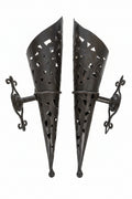 Lot de 2 flambeaux muraux