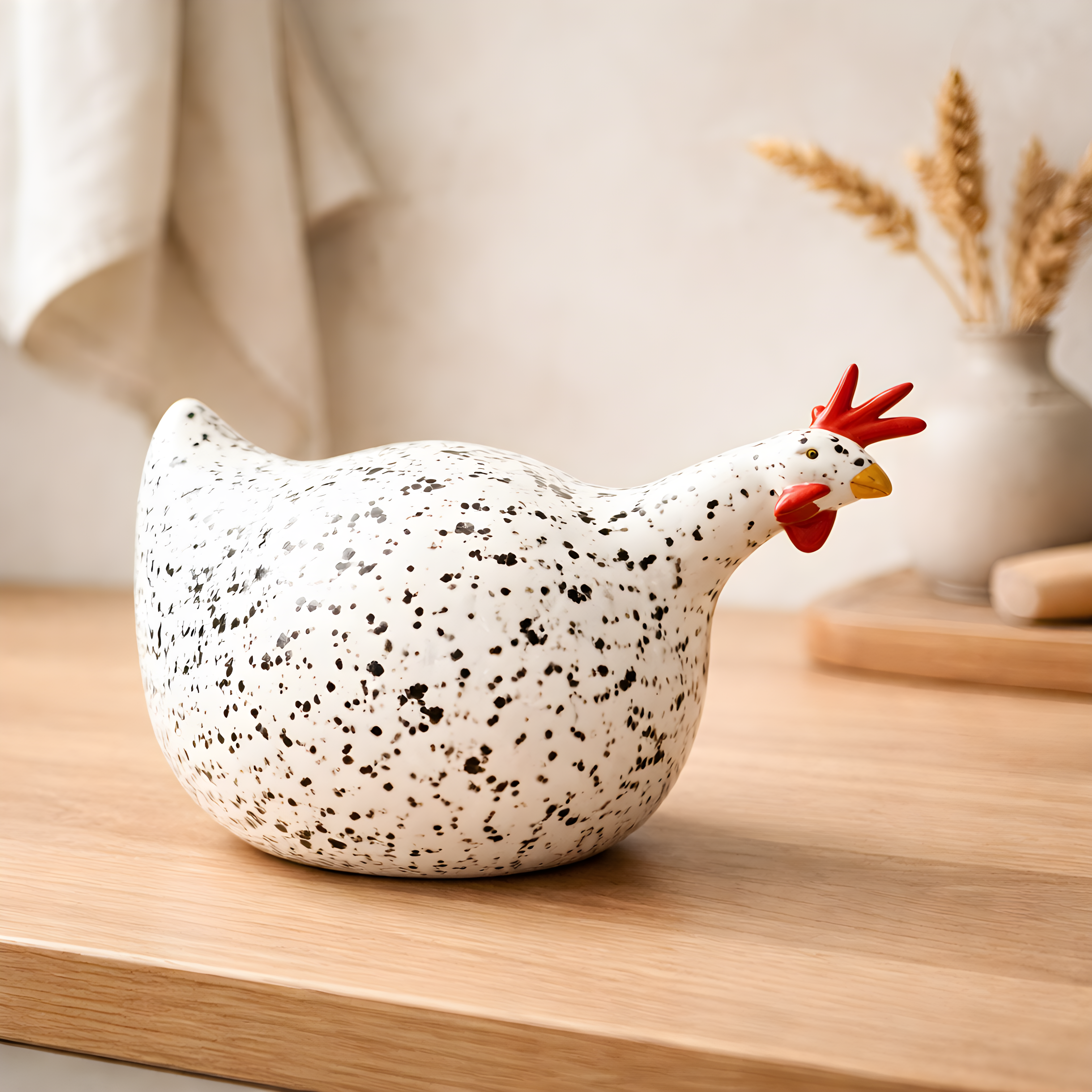 Grande poule céramique