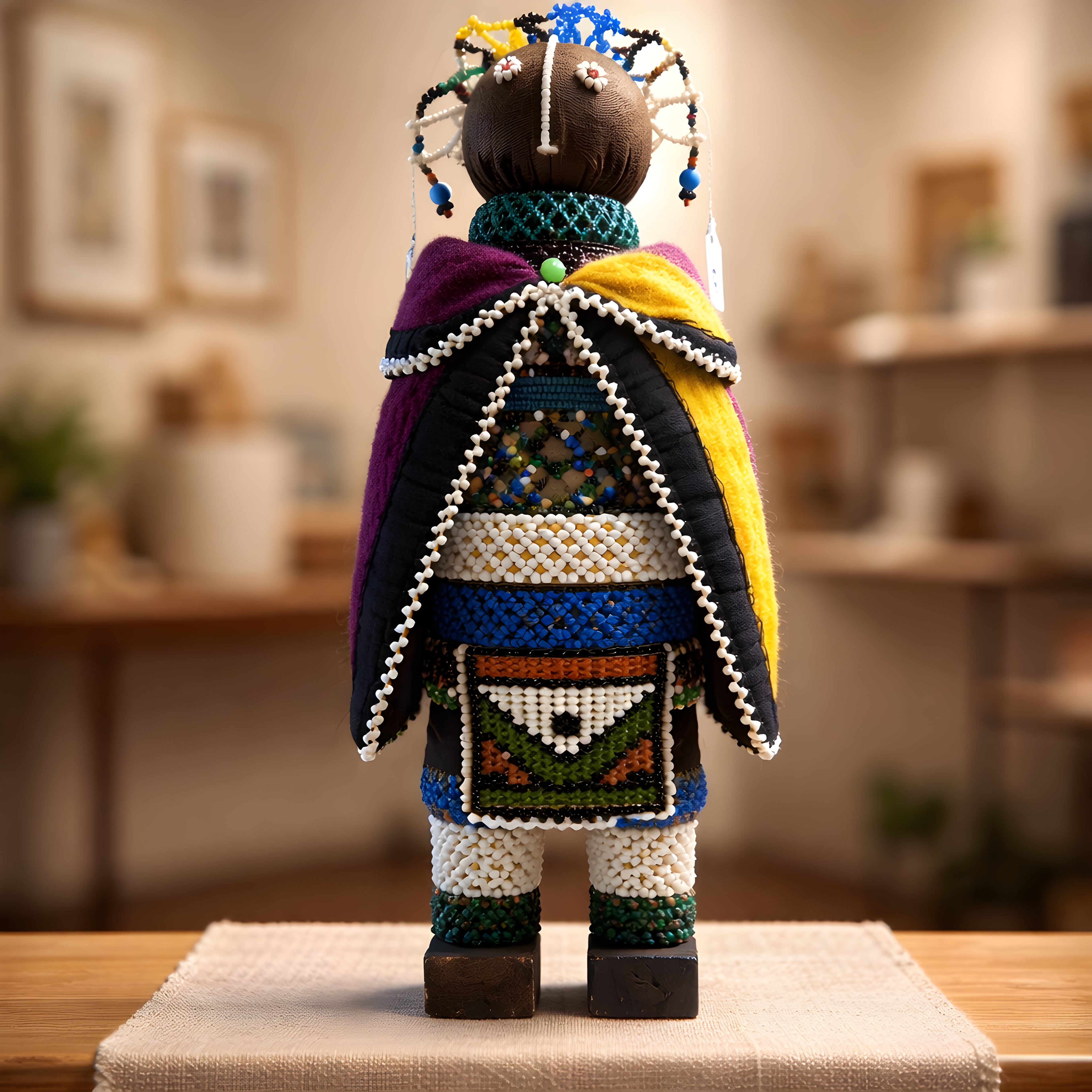 Poupée africaine en perles