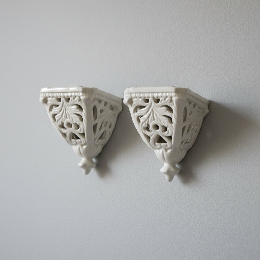 Lot 2 porte-bougies muraux