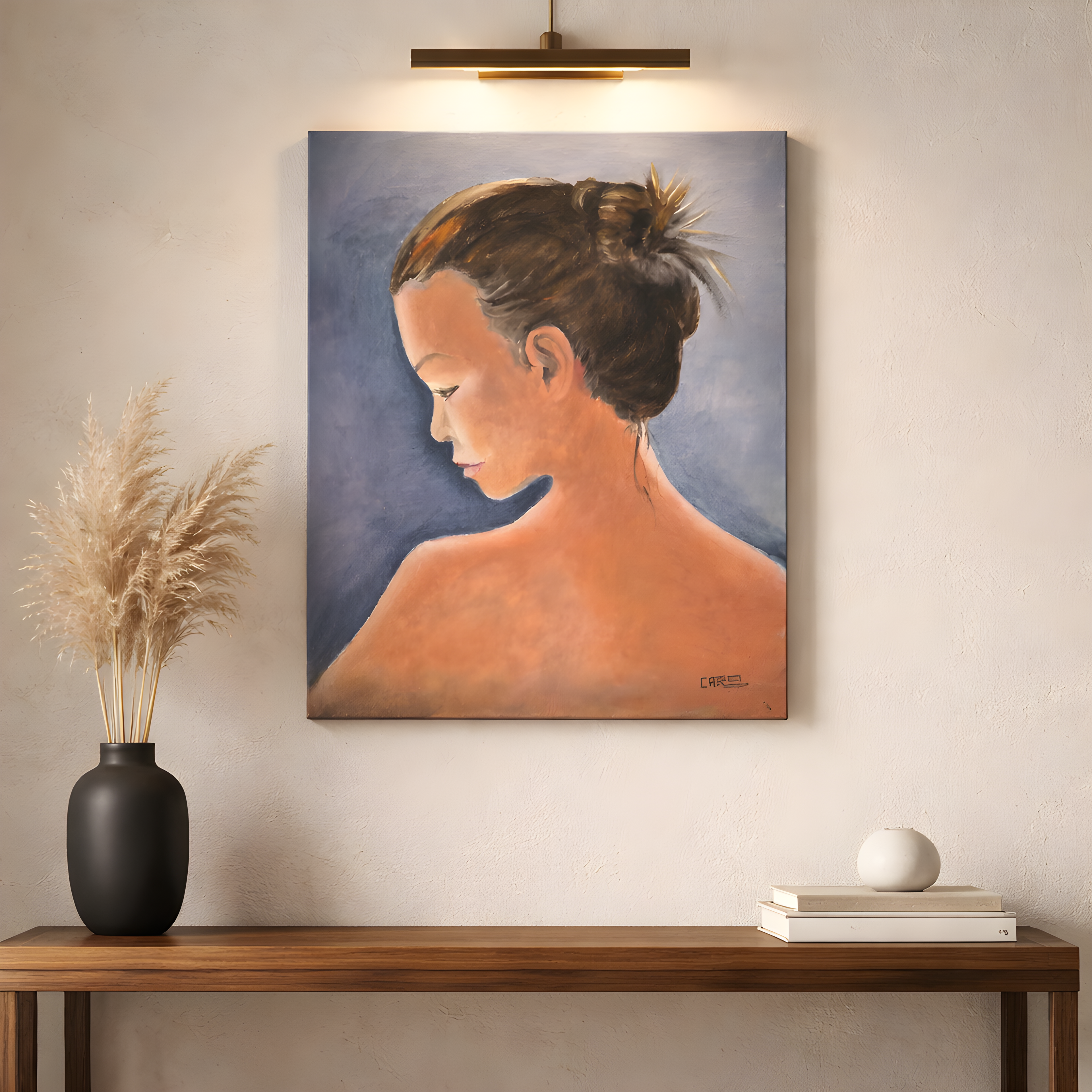Tableau femme vue de dos