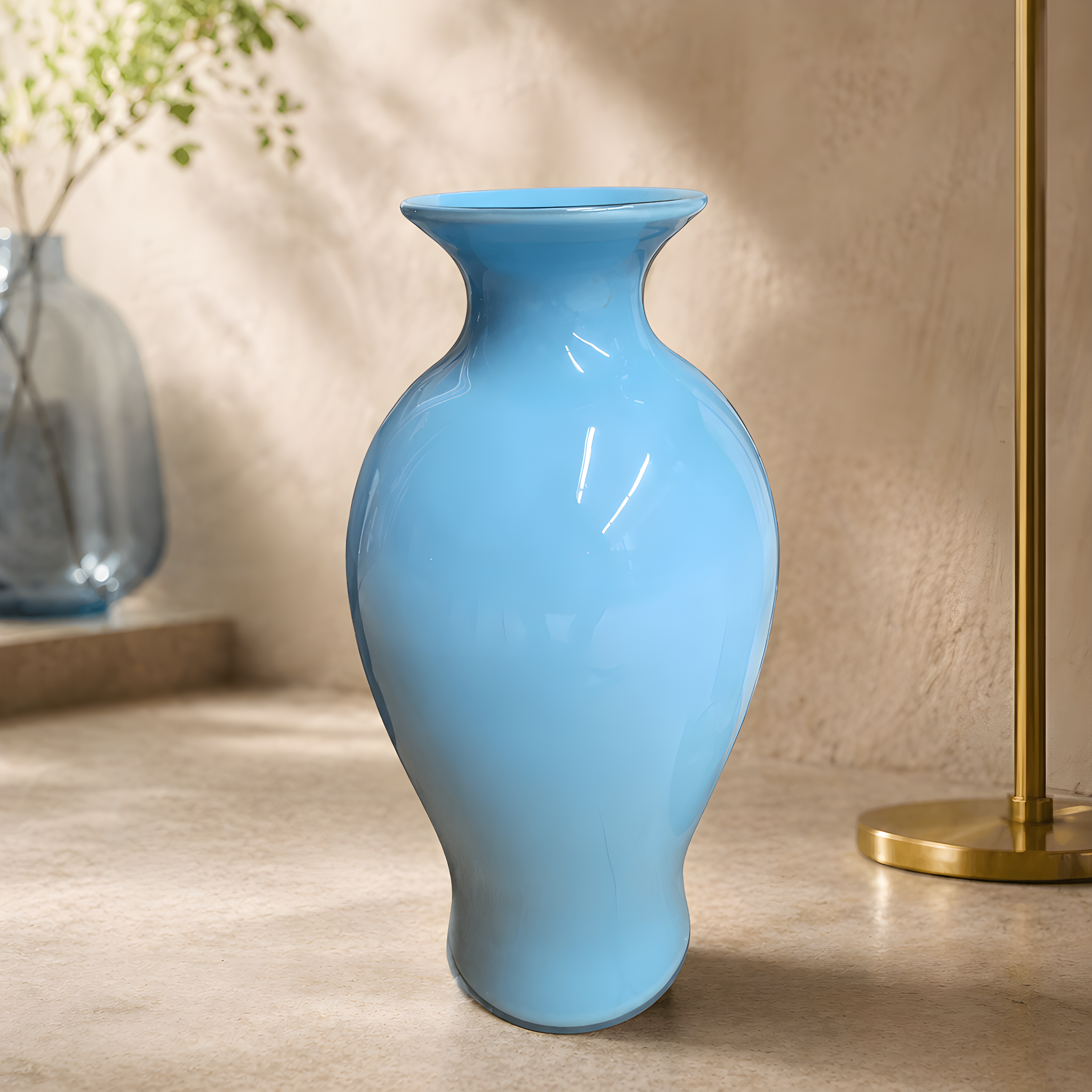 Grand vase bleu