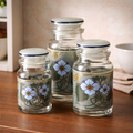 Lot pots en verre x3