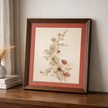 Tableau carré fleurs