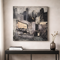 Tableau carré gris