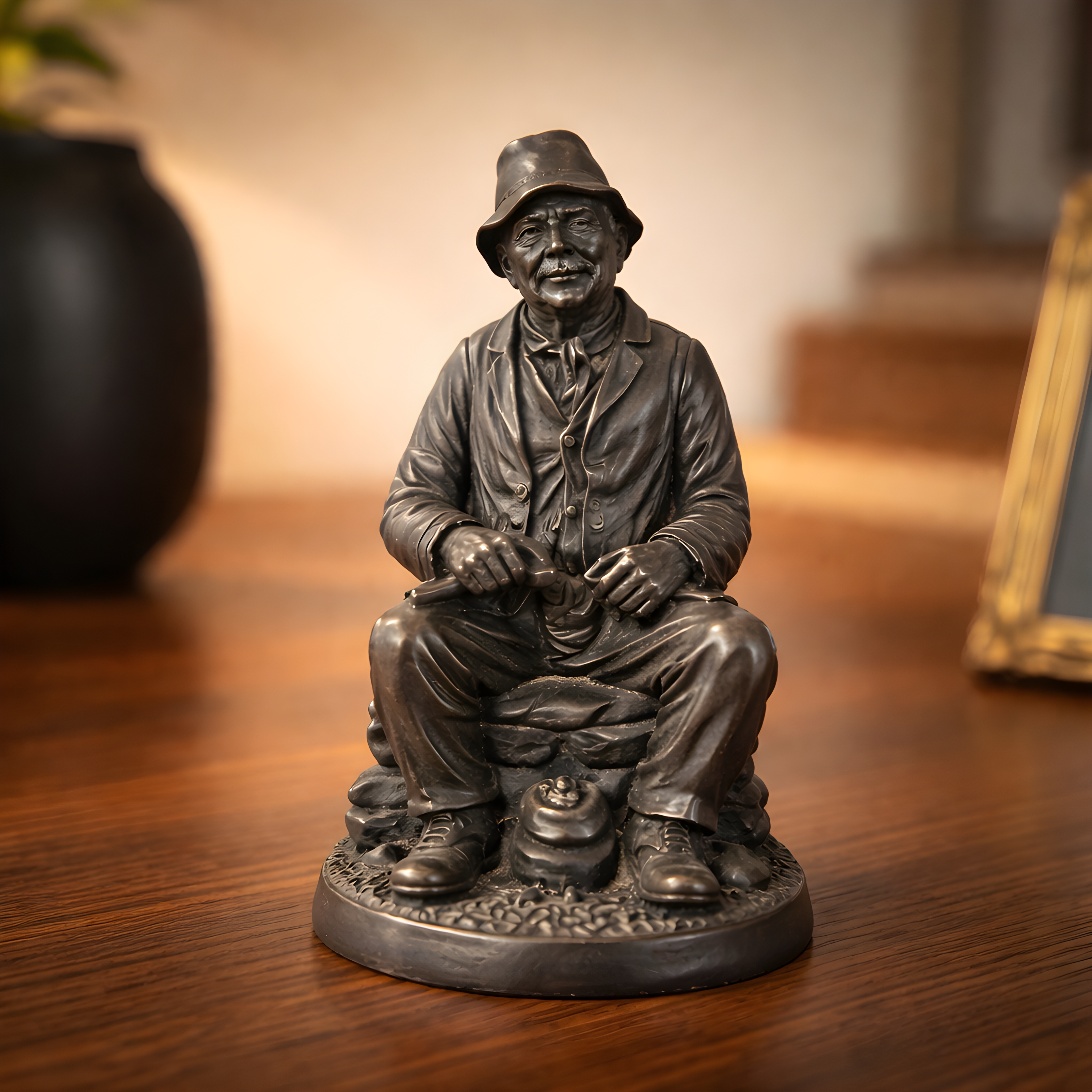 Figurine vintage mineur