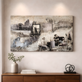 Tableau gris rectangle