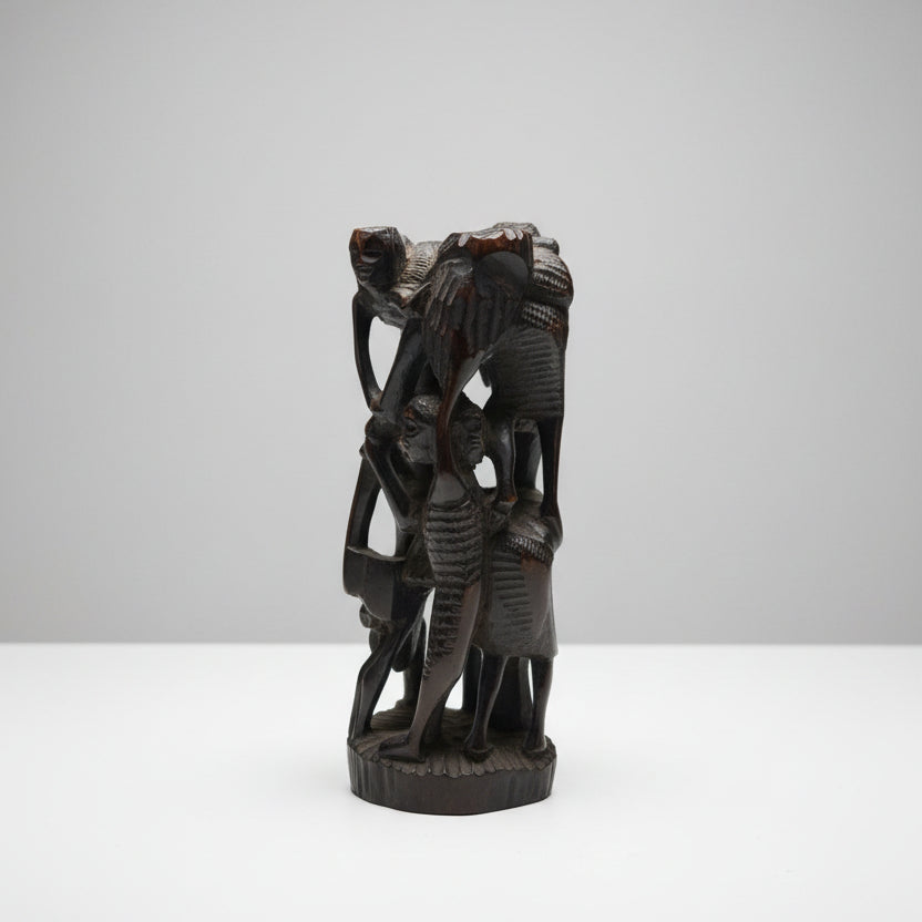 Statuette groupe africain