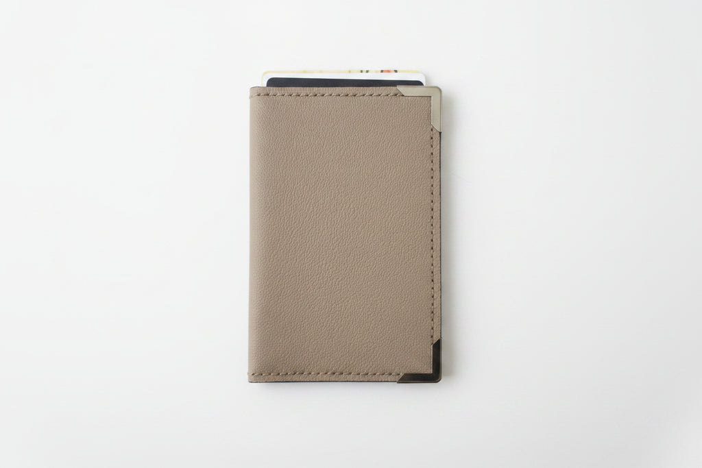 Porte carte grise en cuir souple