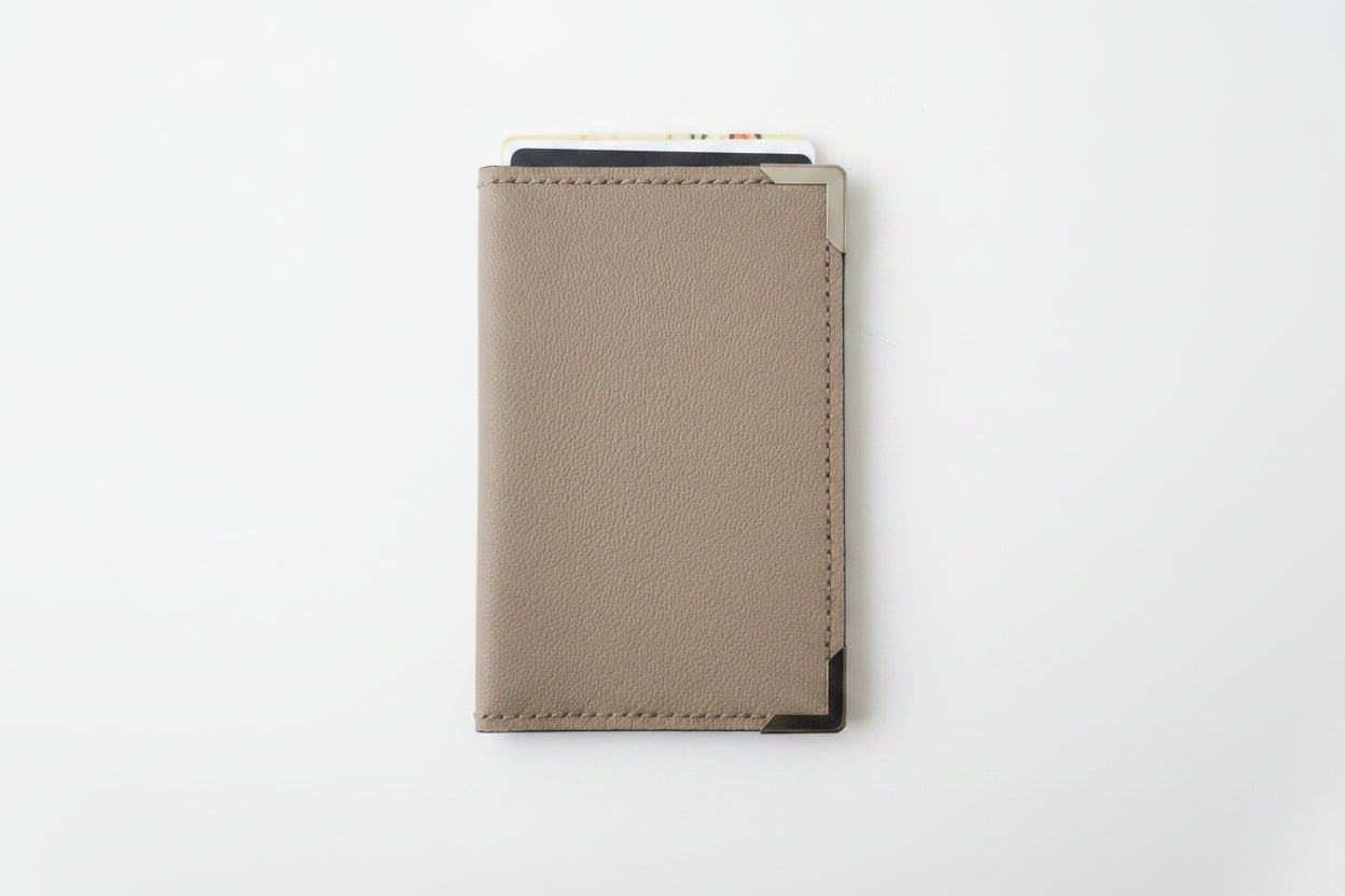Porte carte grise en cuir souple